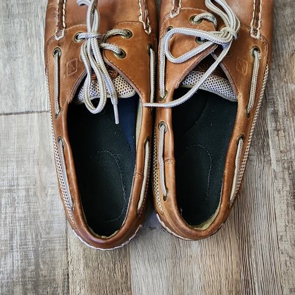 Sperry Top Sider Tan Leather Loafers Size 8.5M - Picture 6 of 8